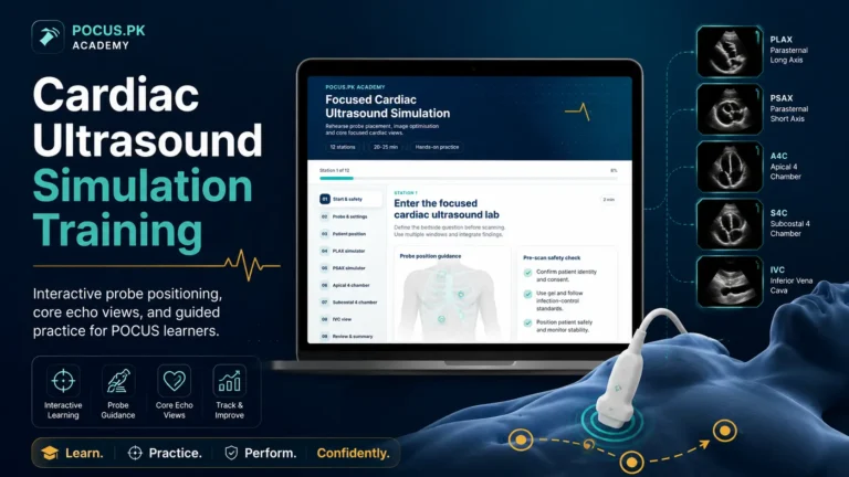 POCUS Cardiac Ultrasound Simulator