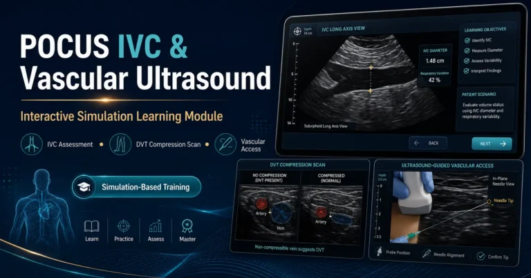 POCUS IVC & Vascular Ultrasound Simulation Learning Module